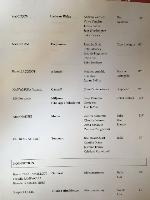 Venezia 73 – La Selezione Ufficiale