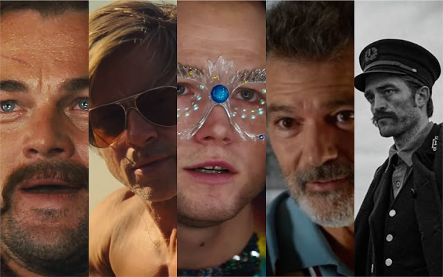Cannes: Brad Pitt, Leonardo DiCaprio, Antonio Banderas, Taron Egerton e Robert Pattinson agli Oscar?