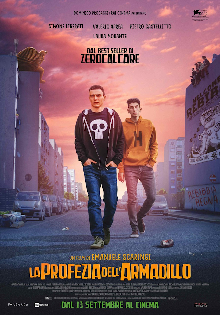 ‘La profezia dell’armadillo’, poster per il film ispirato al fumetto di ZeroCalcare  a Venezia 75