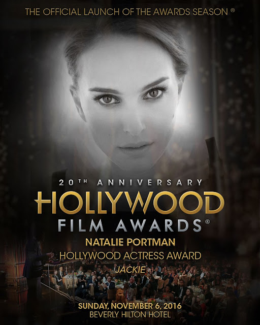 Natalie Portman è l’Attrice dell’anno per ‘JACKIE’ agli Hollywood Film Awards